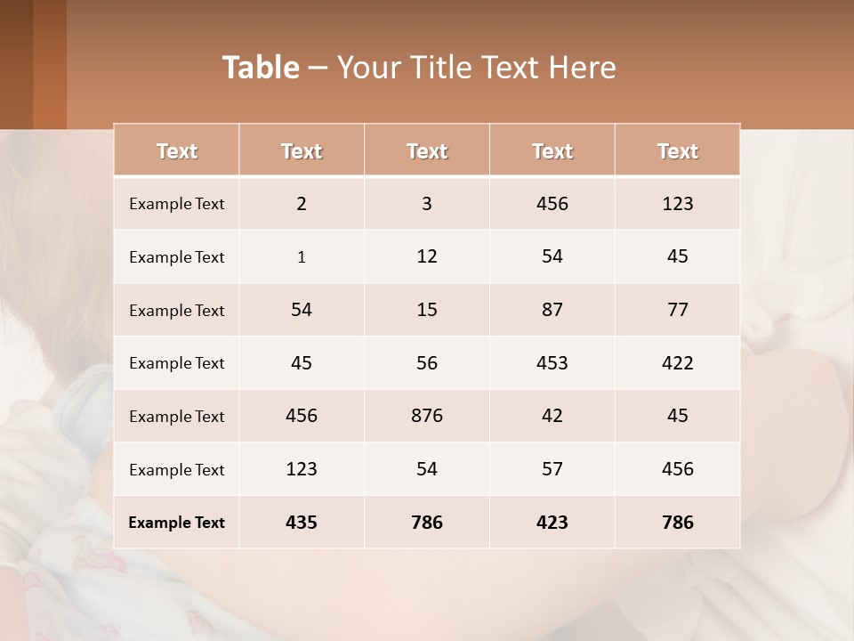 Mom Breastfeeds Baby PowerPoint Template