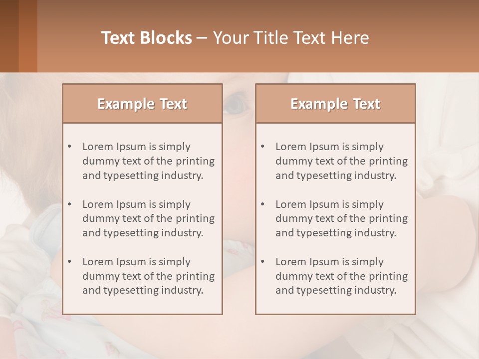 Mom Breastfeeds Baby PowerPoint Template