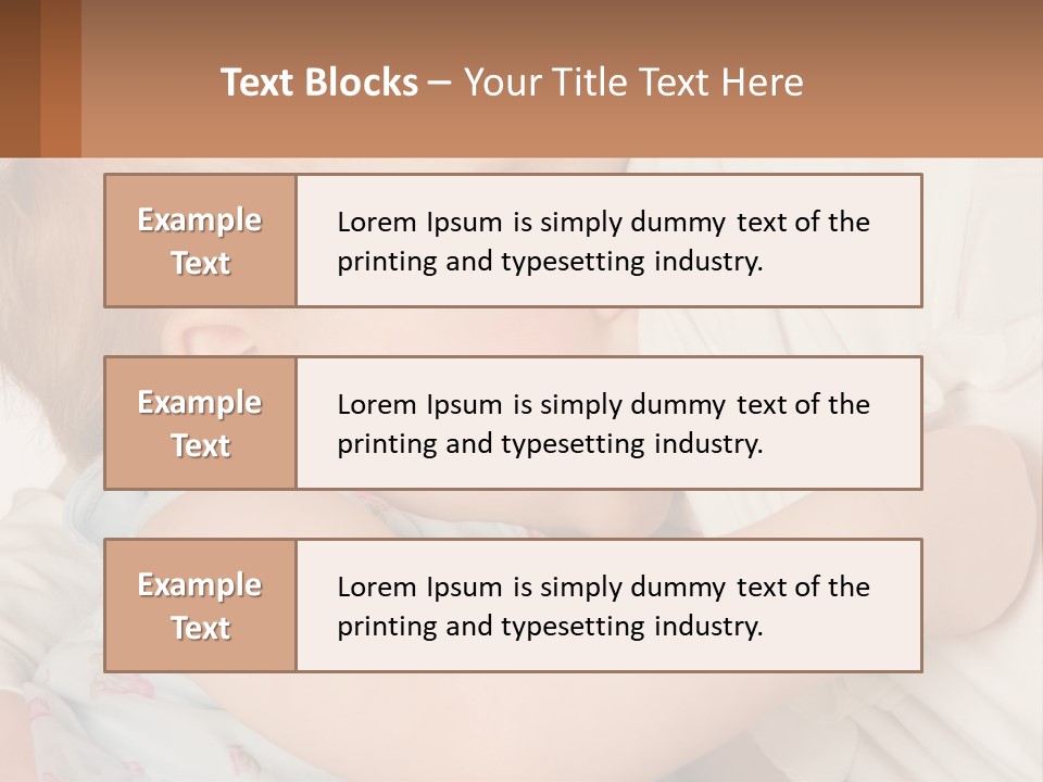 Mom Breastfeeds Baby PowerPoint Template