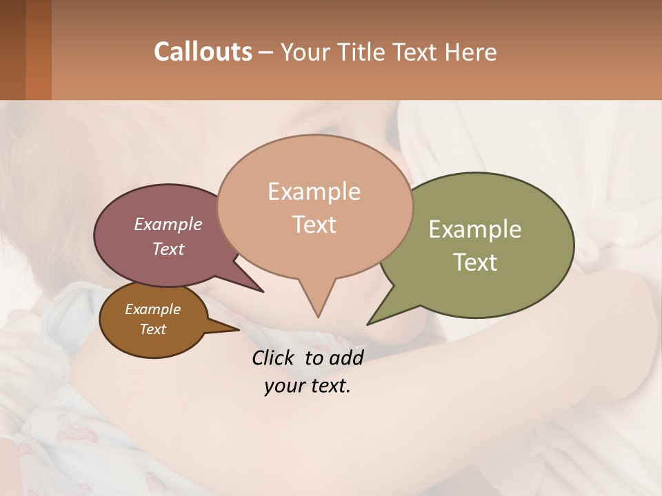 Mom Breastfeeds Baby PowerPoint Template