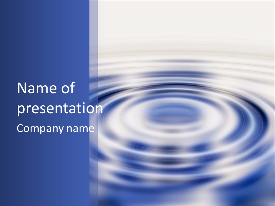 Waves On The Water PowerPoint Template
