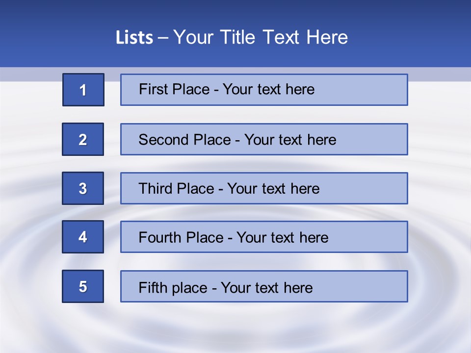 Waves On The Water PowerPoint Template