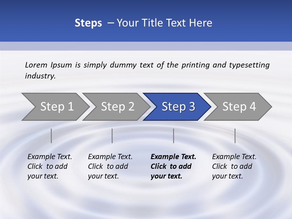 Waves On The Water PowerPoint Template