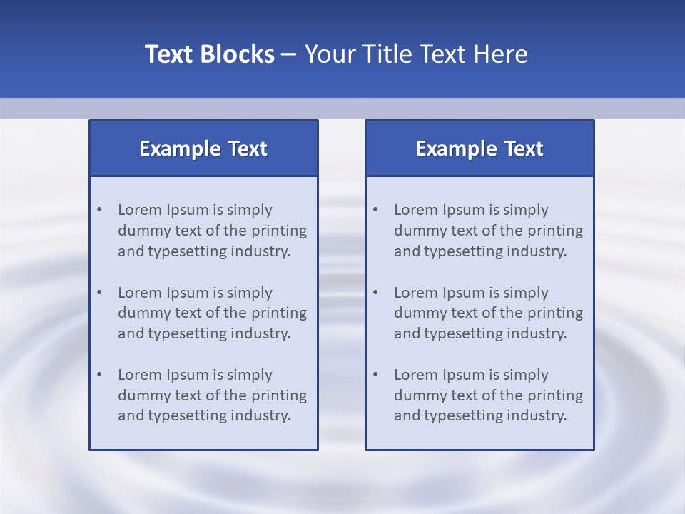 Waves On The Water PowerPoint Template