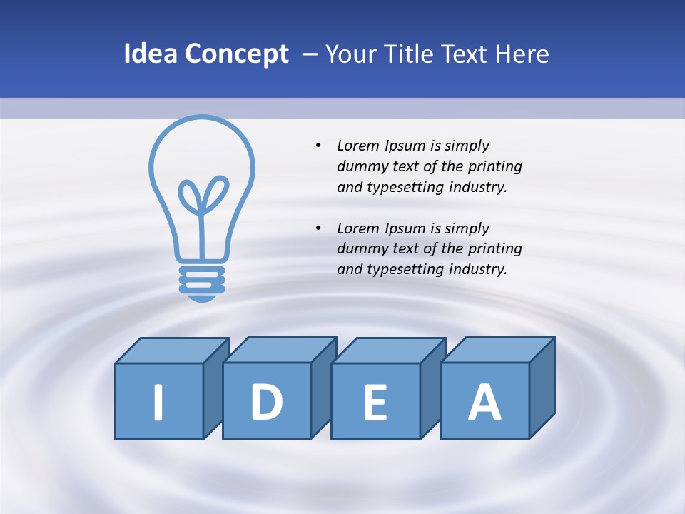 Waves On The Water PowerPoint Template