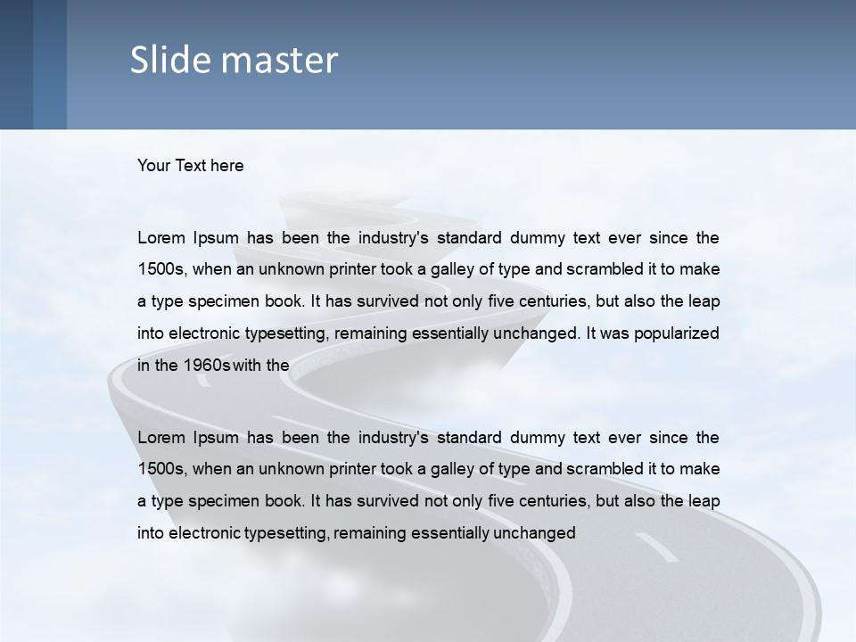 The Road To Heaven PowerPoint Template