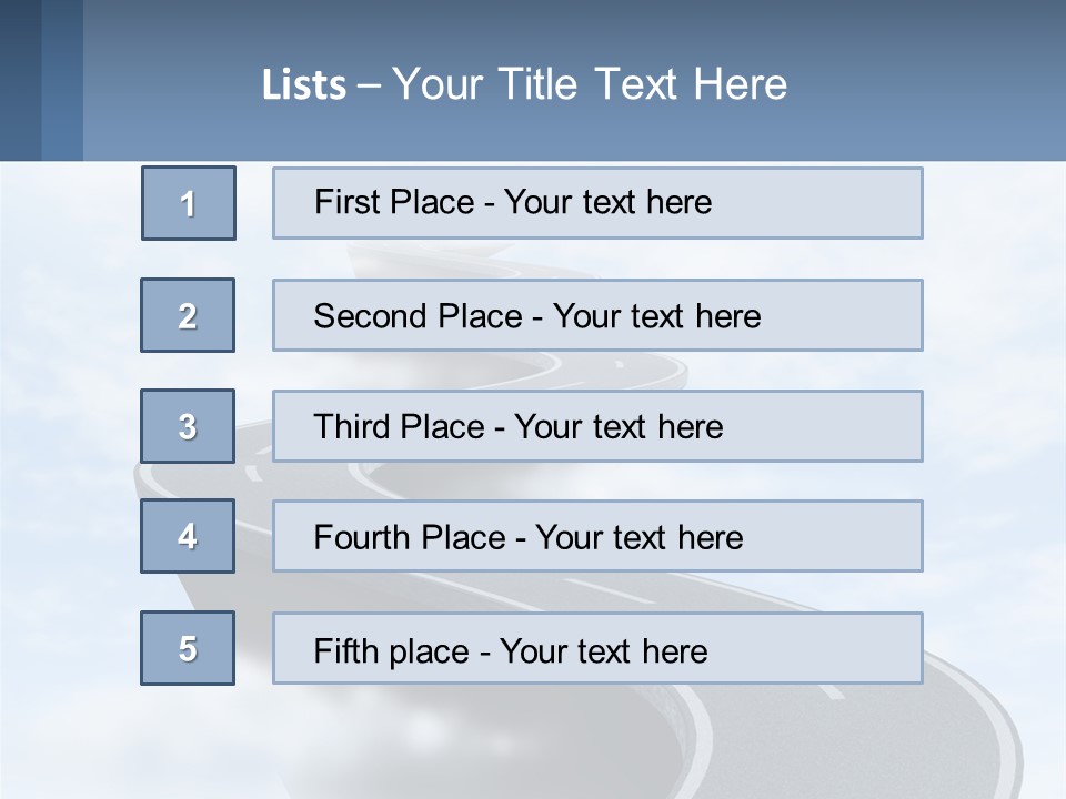 The Road To Heaven PowerPoint Template