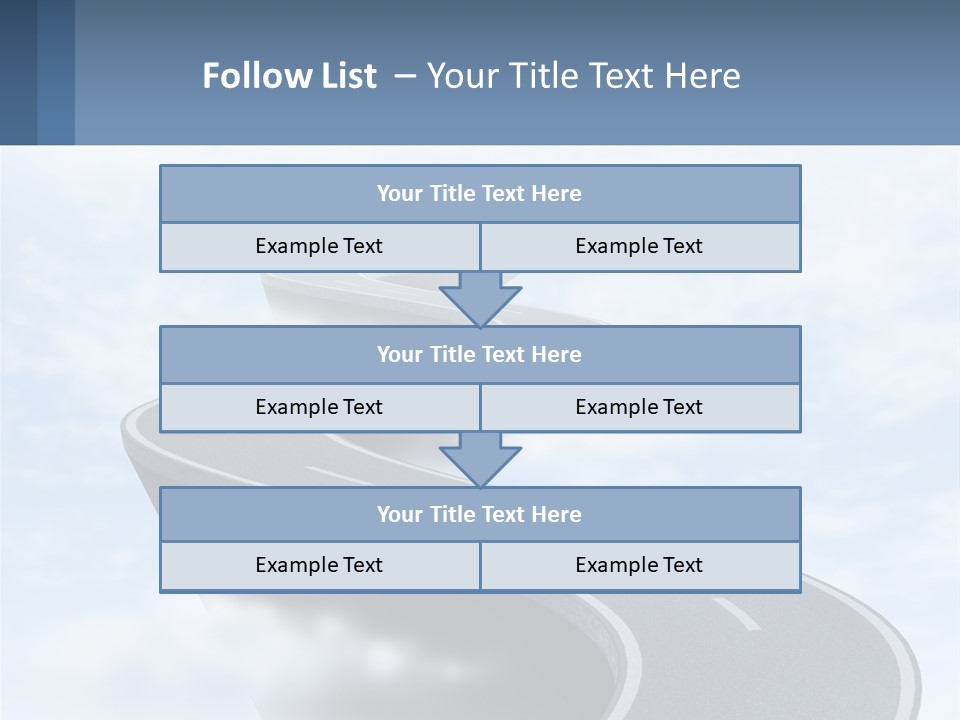 The Road To Heaven PowerPoint Template