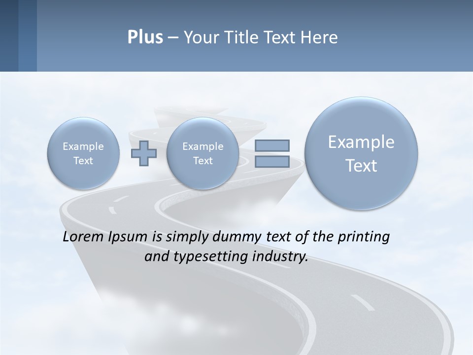 The Road To Heaven PowerPoint Template