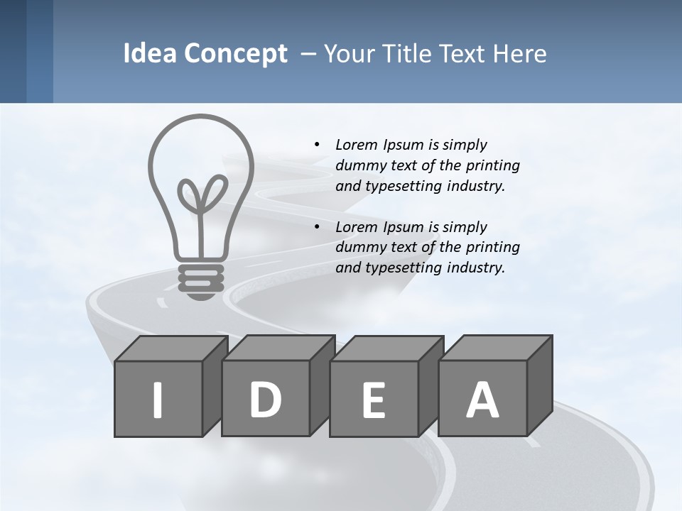 The Road To Heaven PowerPoint Template