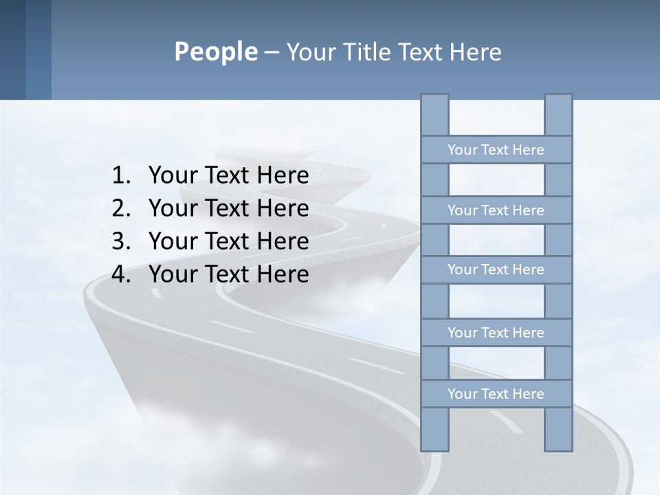 The Road To Heaven PowerPoint Template