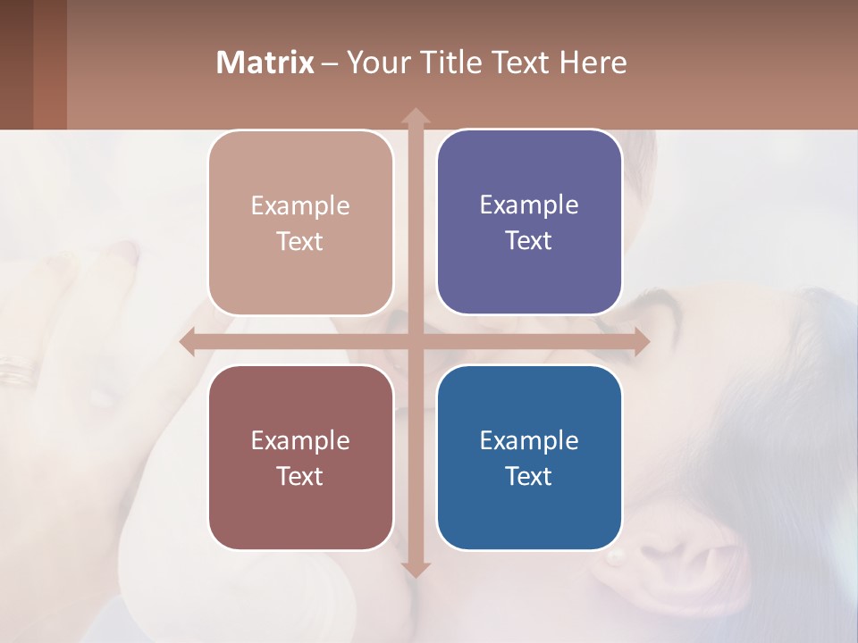 Child With Mom PowerPoint Template