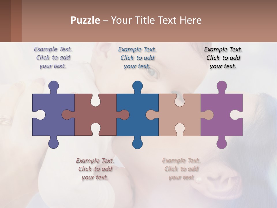 Child With Mom PowerPoint Template