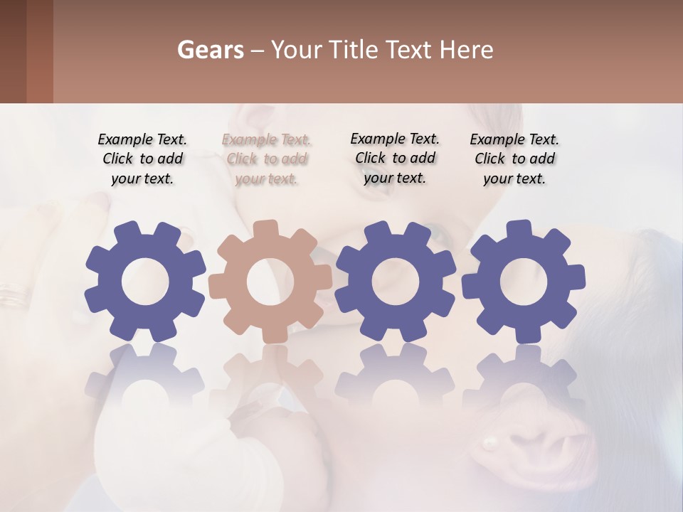 Child With Mom PowerPoint Template