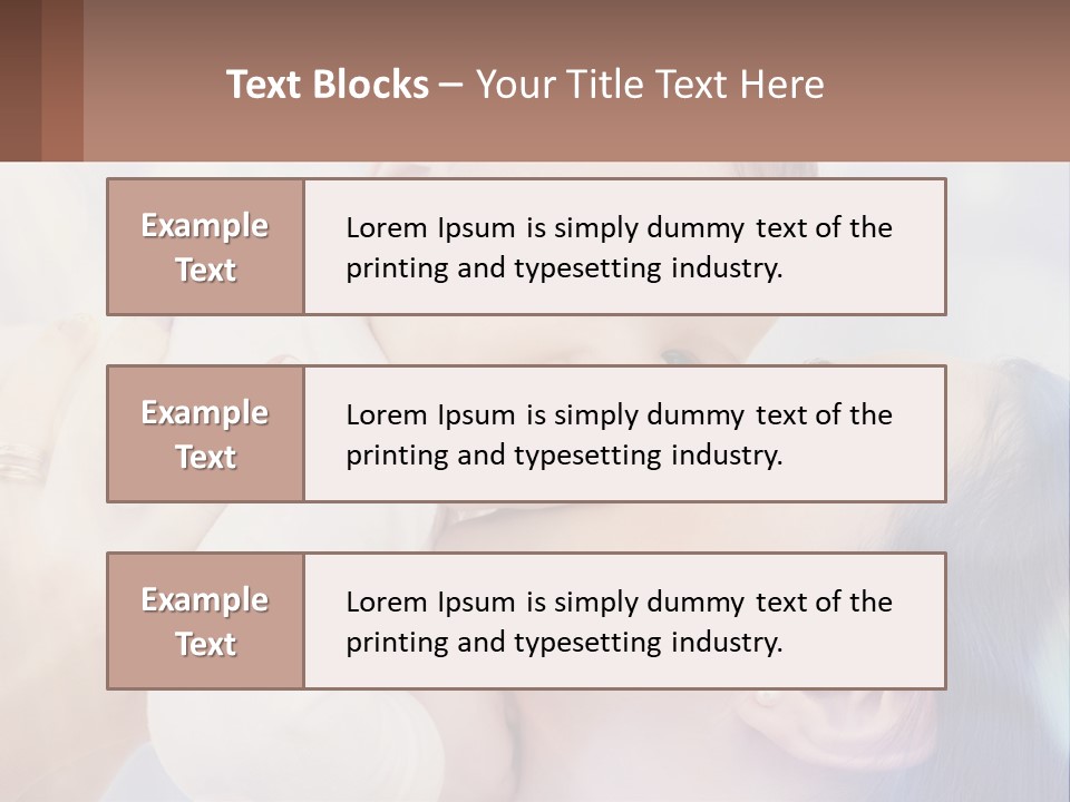 Child With Mom PowerPoint Template