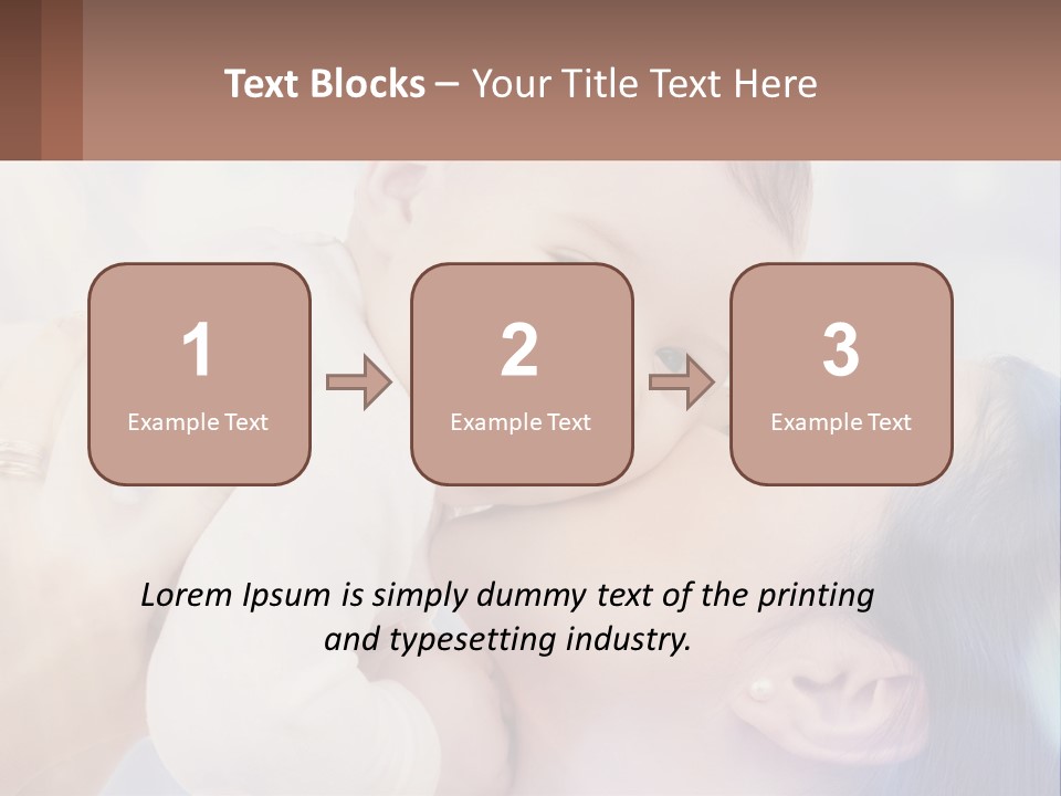 Child With Mom PowerPoint Template