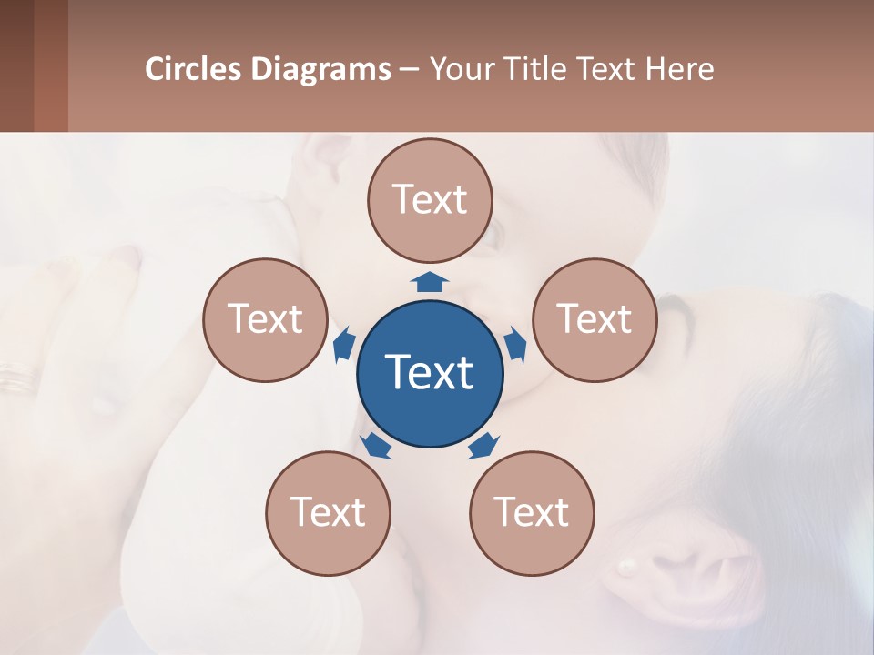 Child With Mom PowerPoint Template