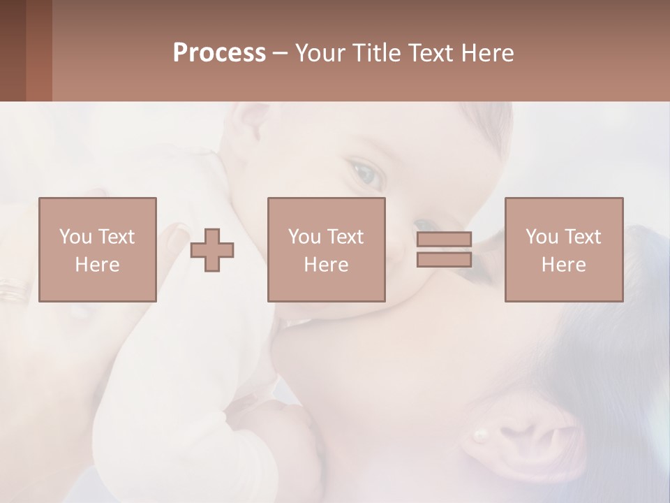 Child With Mom PowerPoint Template