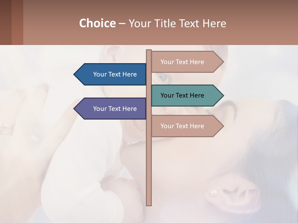 Child With Mom PowerPoint Template