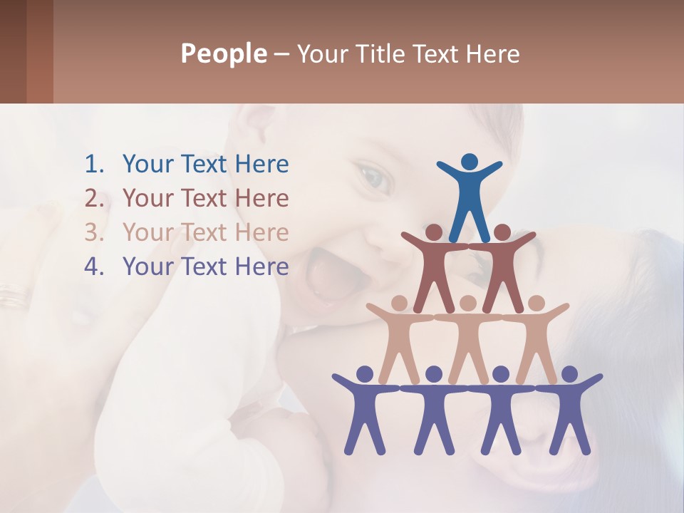 Child With Mom PowerPoint Template