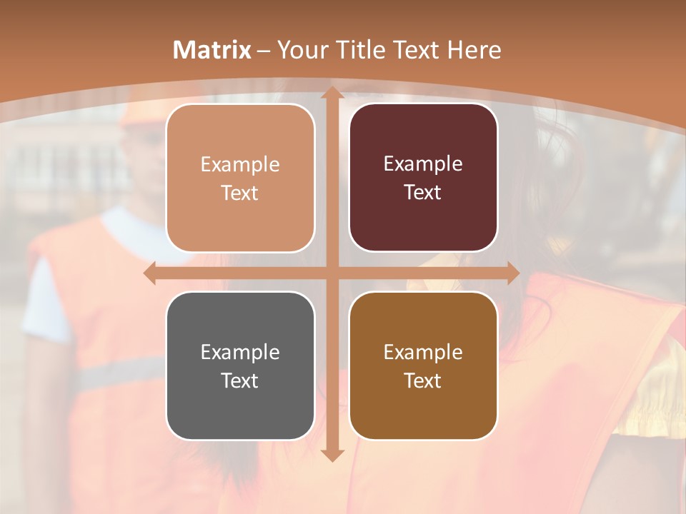 Workers In Vests PowerPoint Template