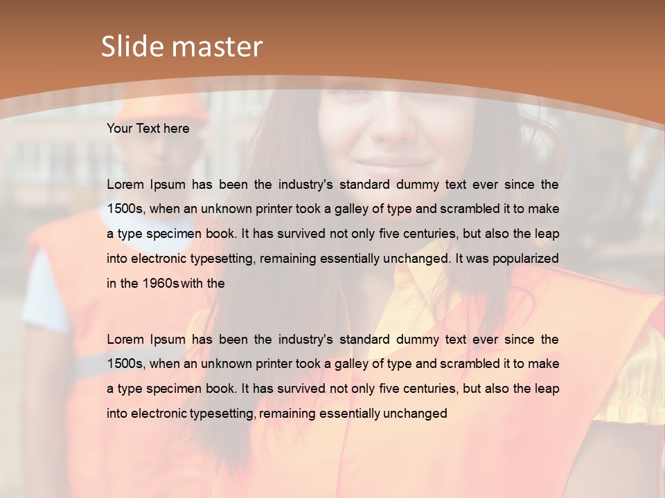 Workers In Vests PowerPoint Template