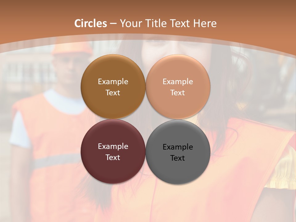 Workers In Vests PowerPoint Template