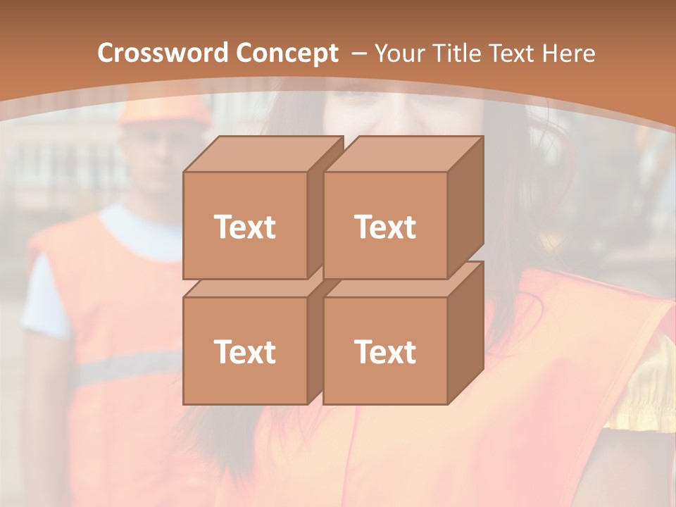 Workers In Vests PowerPoint Template