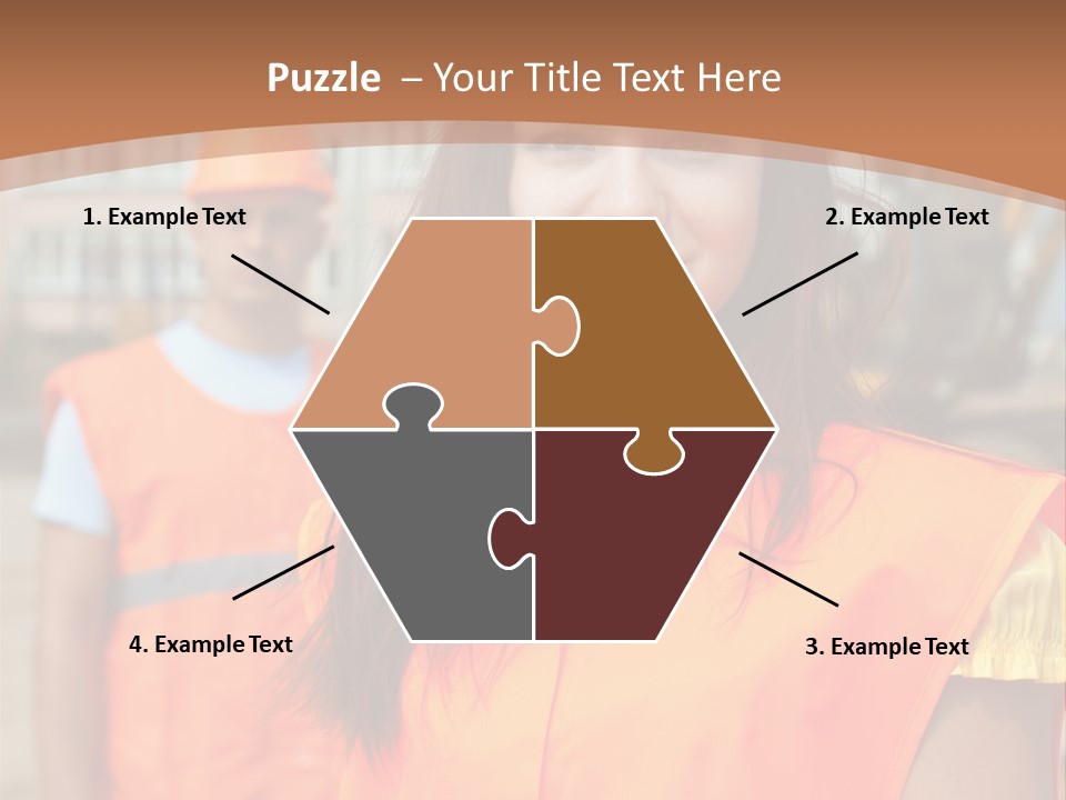 Workers In Vests PowerPoint Template