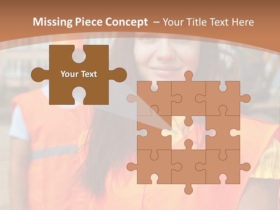 Workers In Vests PowerPoint Template