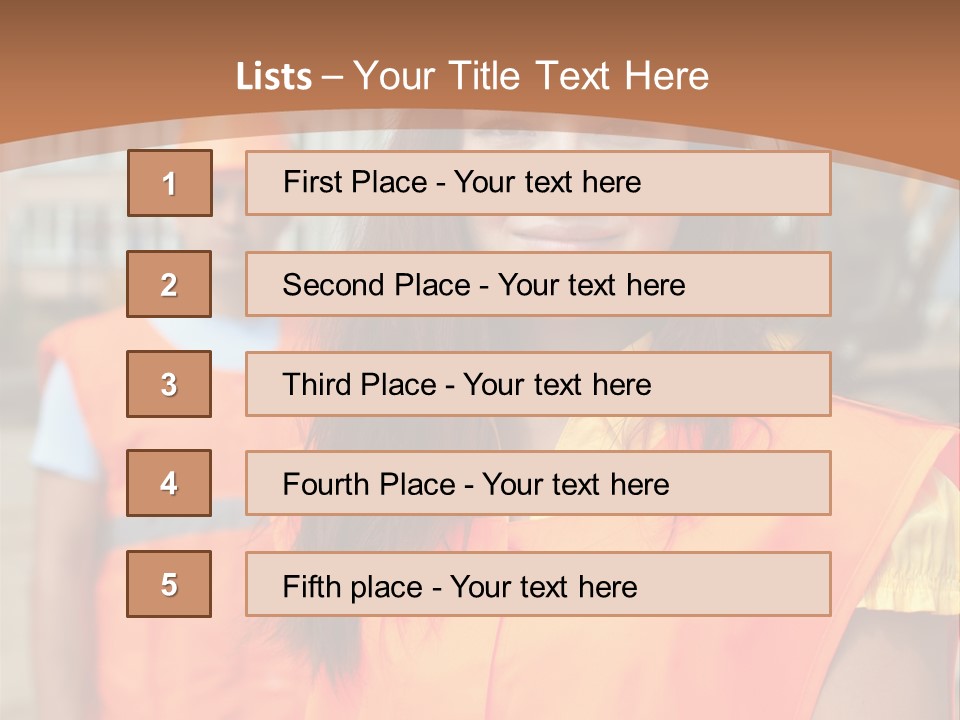 Workers In Vests PowerPoint Template