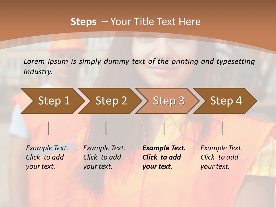 Workers In Vests PowerPoint Template
