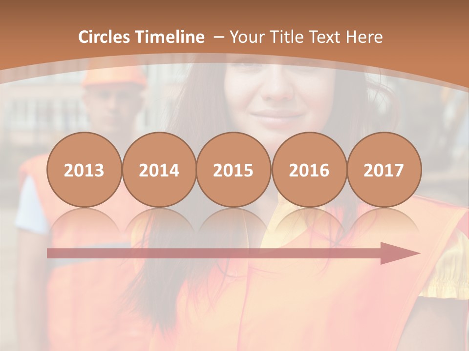 Workers In Vests PowerPoint Template