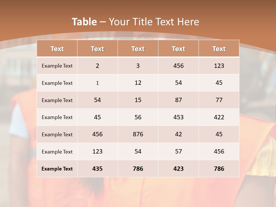 Workers In Vests PowerPoint Template