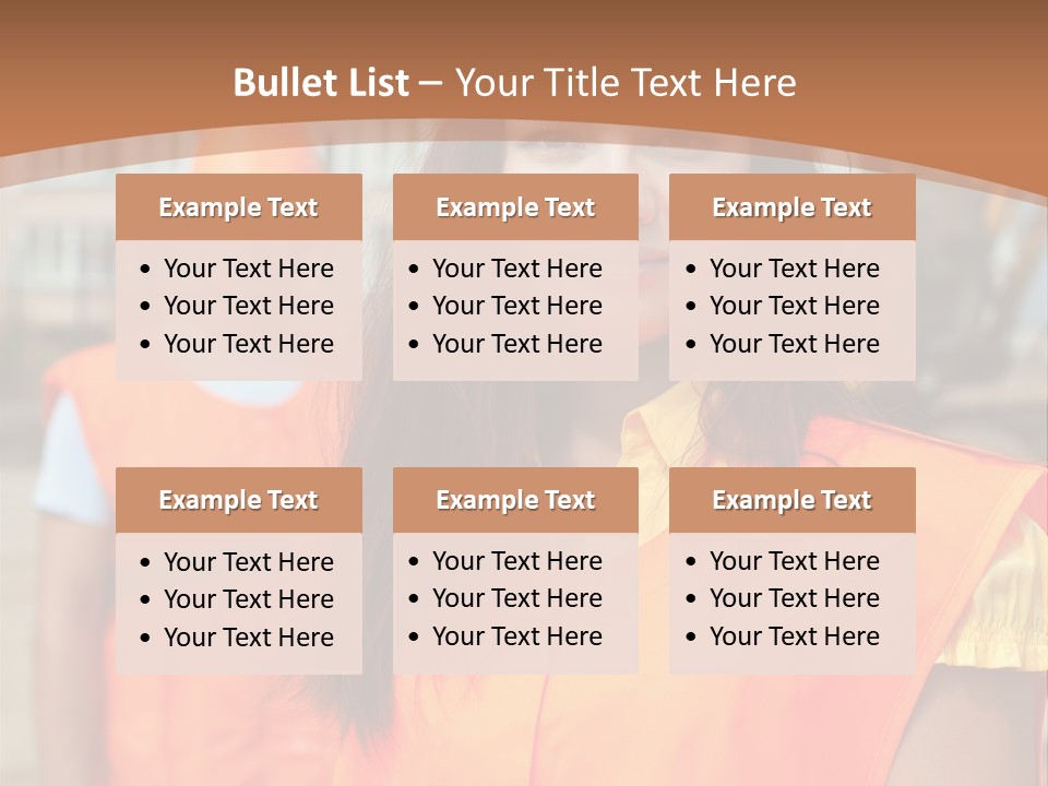 Workers In Vests PowerPoint Template