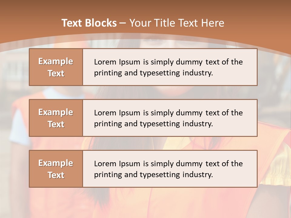 Workers In Vests PowerPoint Template