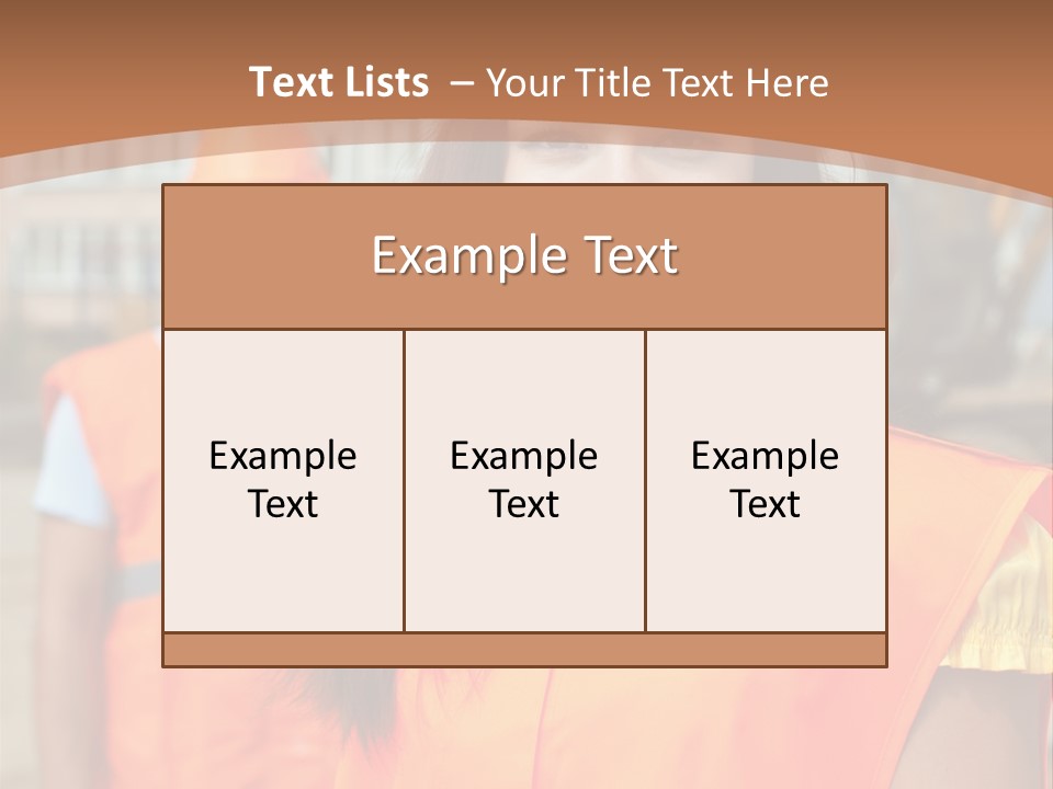 Workers In Vests PowerPoint Template