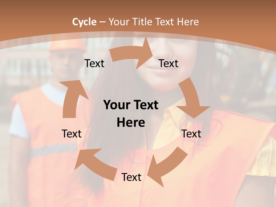 Workers In Vests PowerPoint Template
