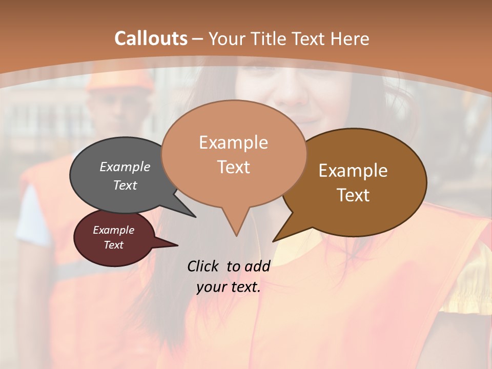 Workers In Vests PowerPoint Template