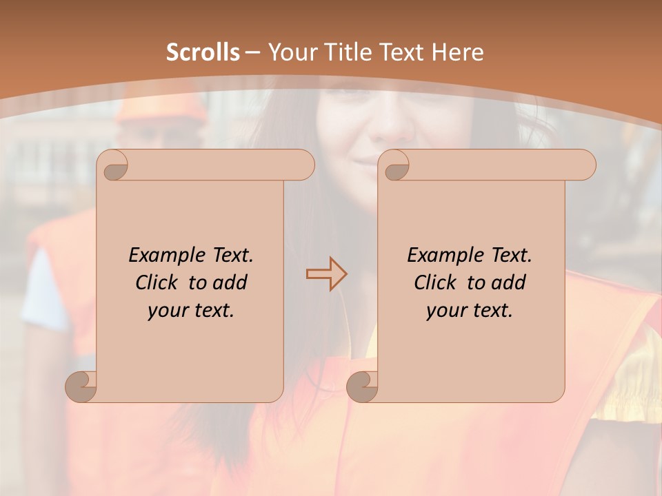 Workers In Vests PowerPoint Template