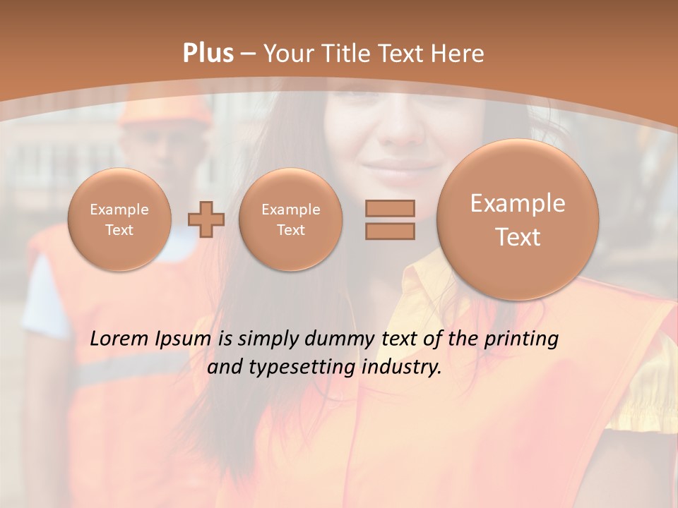 Workers In Vests PowerPoint Template