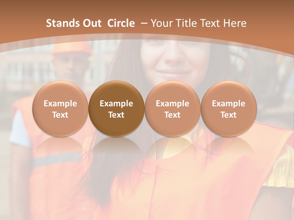 Workers In Vests PowerPoint Template