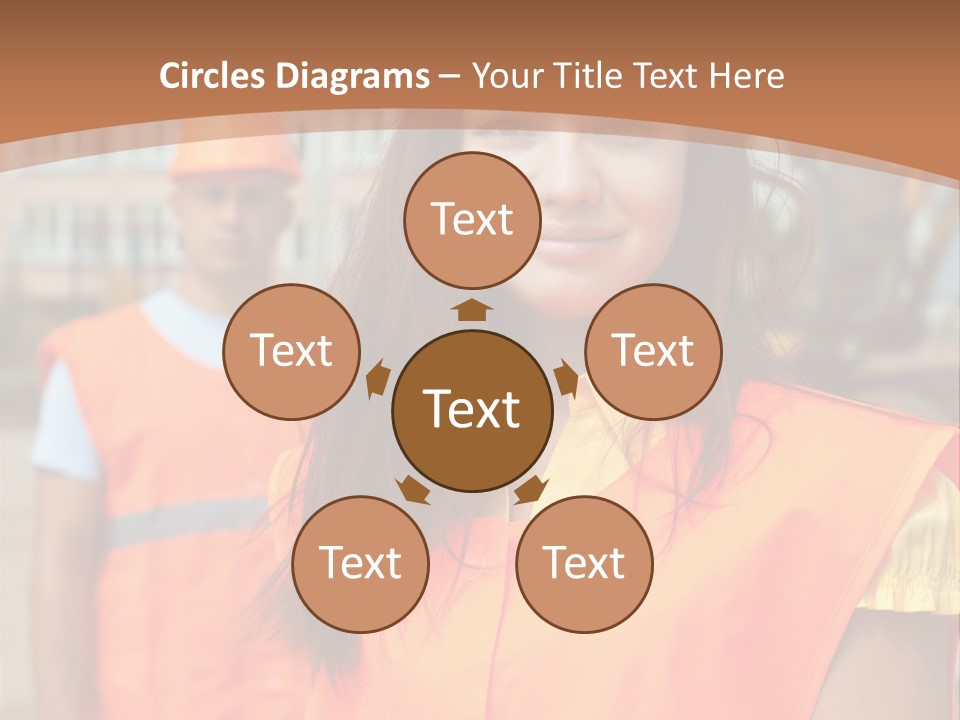 Workers In Vests PowerPoint Template