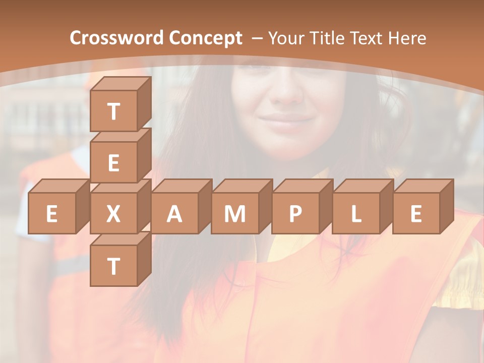 Workers In Vests PowerPoint Template