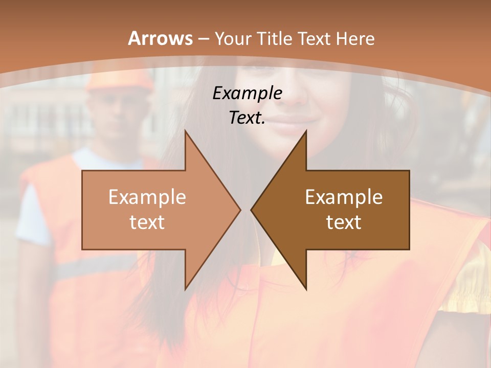 Workers In Vests PowerPoint Template