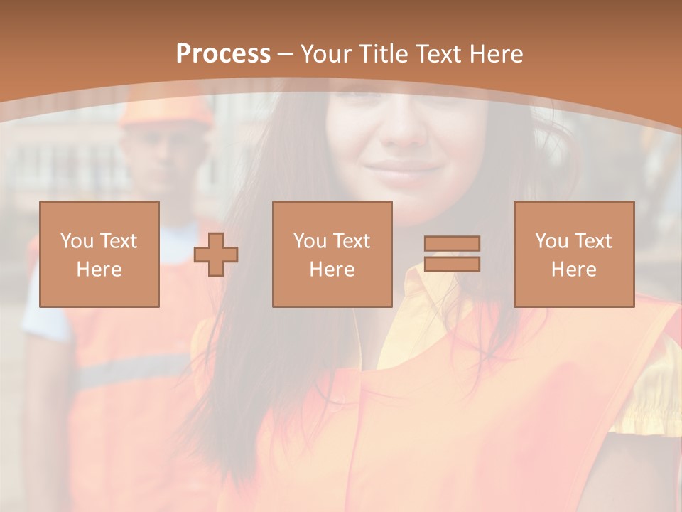 Workers In Vests PowerPoint Template