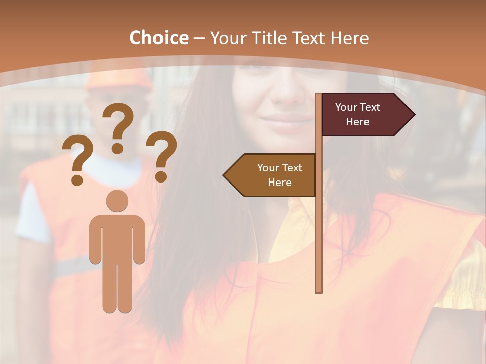 Workers In Vests PowerPoint Template