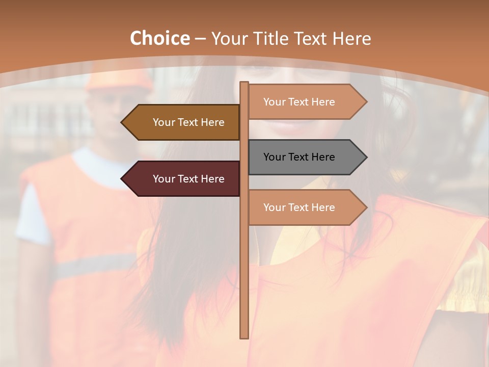 Workers In Vests PowerPoint Template