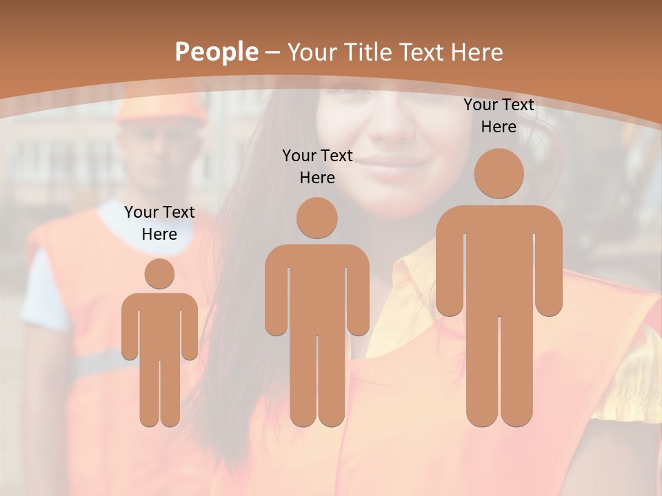 Workers In Vests PowerPoint Template