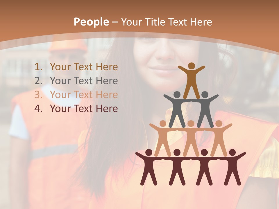 Workers In Vests PowerPoint Template